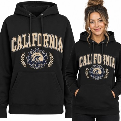 Bluza damska z kapturem „California” - retro motyw West Coast
