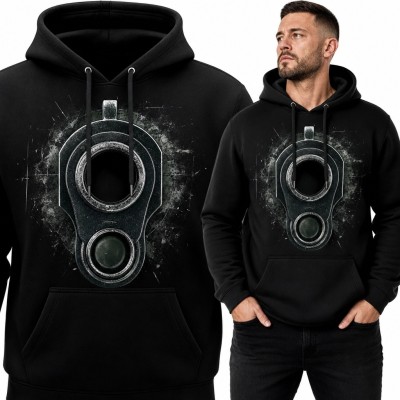 Bluza męska z kapturem - industrialny głośnik