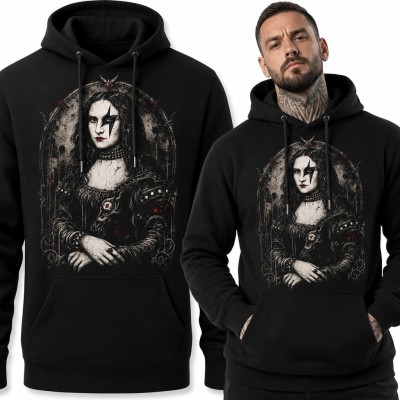 Bluza męska z kapturem - gotycka arystokratka w stylu dark fantasy