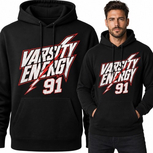 Bluza męska z kapturem „Varsity Energy 91” - sportowy styl varsity