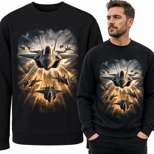 Bluza męska bez kaptura - formacja myśliwców wojskowych