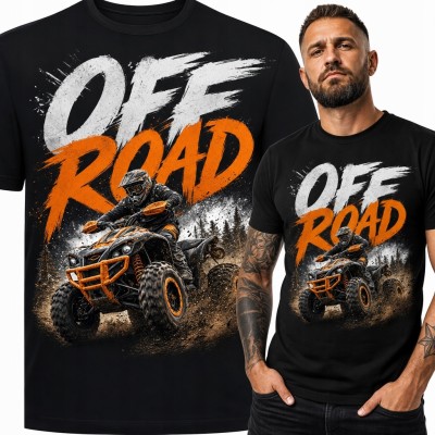 Koszulka męska z quadem „Off Road” - dla fana jazdy terenowej
