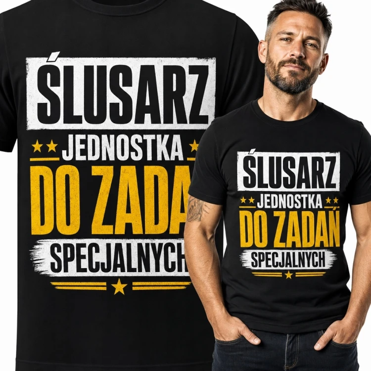 Koszulka męska dla ślusarza „Ślusarz - jednostka do zadań specjalnych”