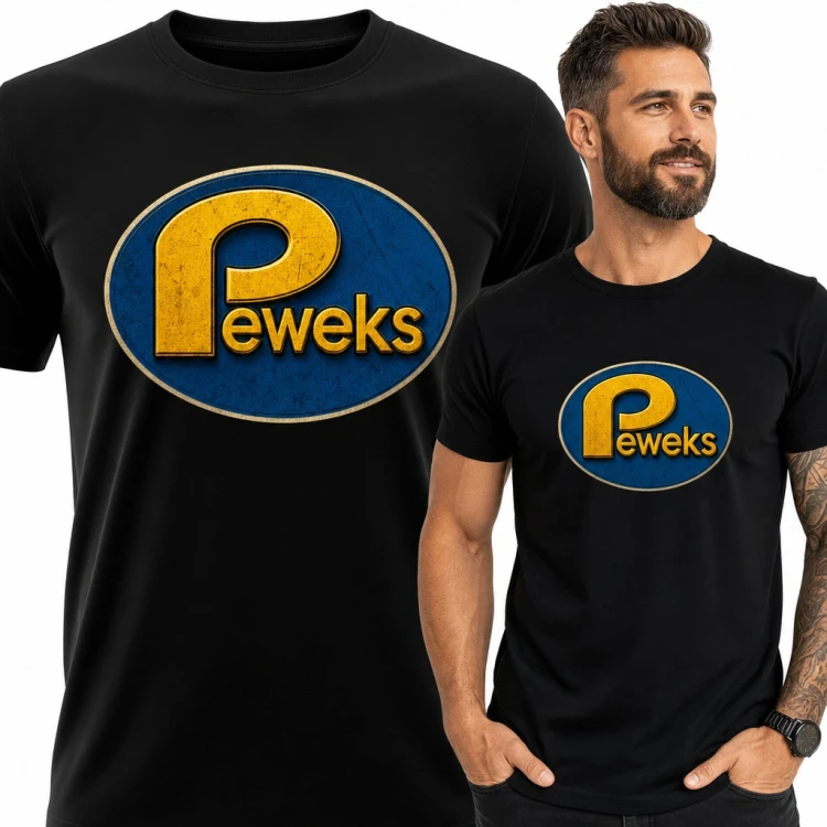 Koszulka męska „Peweks” - retro logo sklepu z PRL