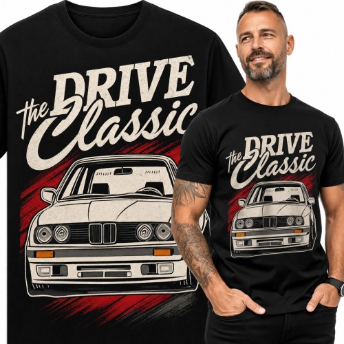 Koszulka męska „The Drive Classic” - youngtimer dla fana motoryzacji