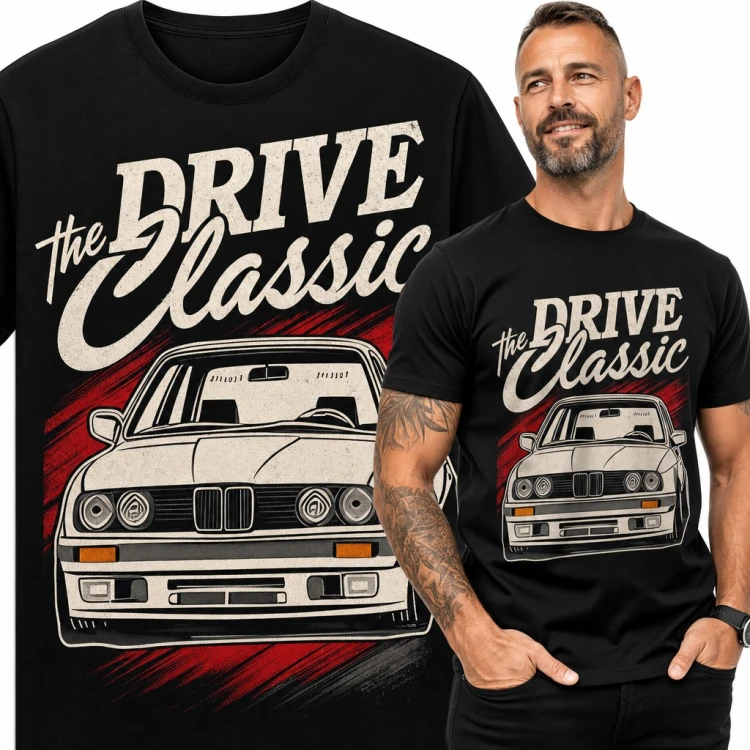 Koszulka męska „The Drive Classic” - youngtimer dla fana motoryzacji