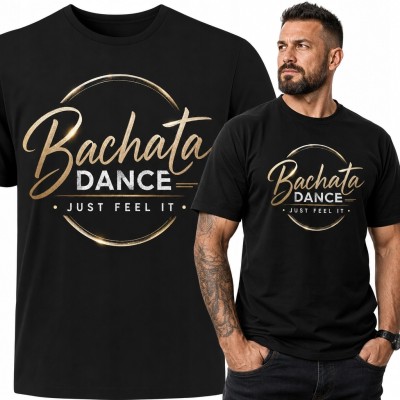 Koszulka męska z motywem bachaty „Bachata Dance” - taniec latino
