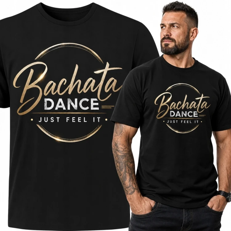 Koszulka męska z motywem bachaty „Bachata Dance” - taniec latino