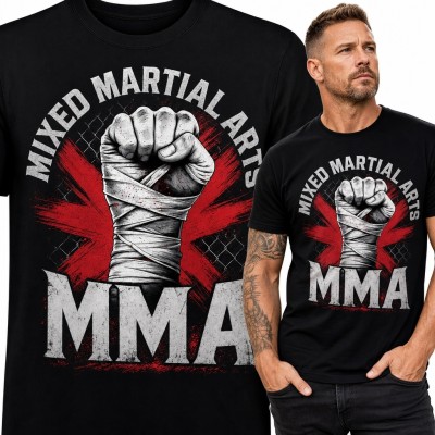 Koszulka męska „MMA” - zabandażowana pięść