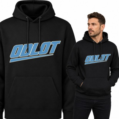 Bluza męska z kapturem „Odlot” - sportowy napis w stylu retro