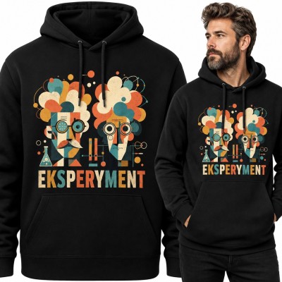 Bluza męska z kapturem „Eksperyment” - szaleni naukowcy dla chemika