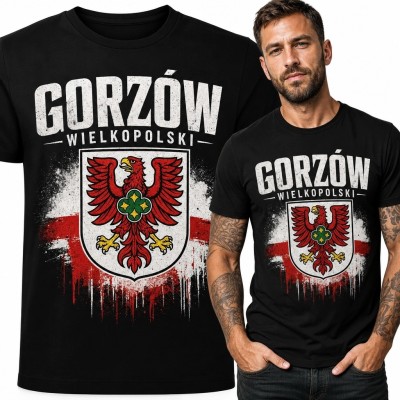 Koszulka męska z herbem Gorzowa Wielkopolskiego - „Gorzów Wielkopolski”