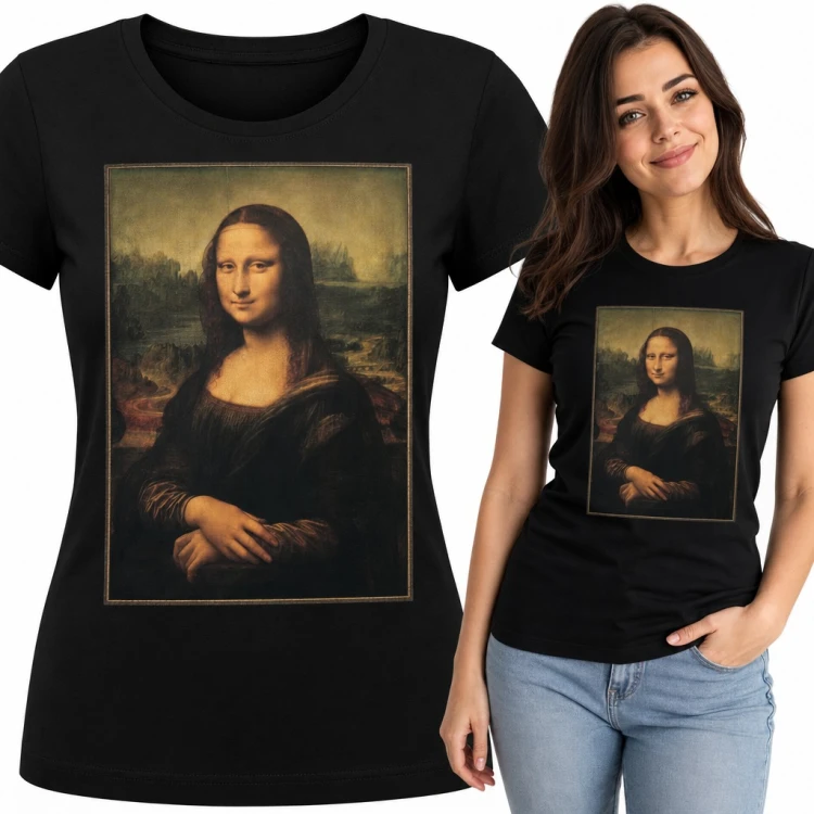 Koszulka damska Mona Lisa - obraz Leonarda da Vinci