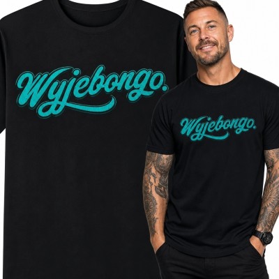 Koszulka męska z napisem „Wyjebongo.” - mocny humor z dystansem