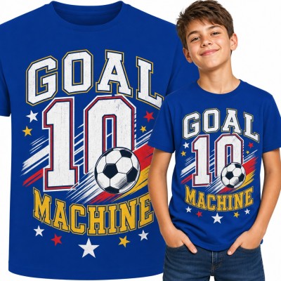 Koszulka chłopięca „Goal 10 Machine” - piłka nożna dla młodego piłkarza