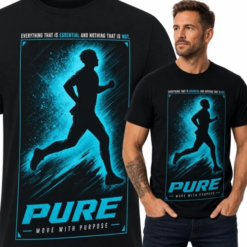 Koszulka męska dla biegacza „Pure” - „Move with Purpose”