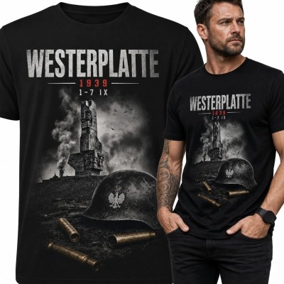 Koszulka męska patriotyczna „Westerplatte” - hołd obrońcom z 1939 roku