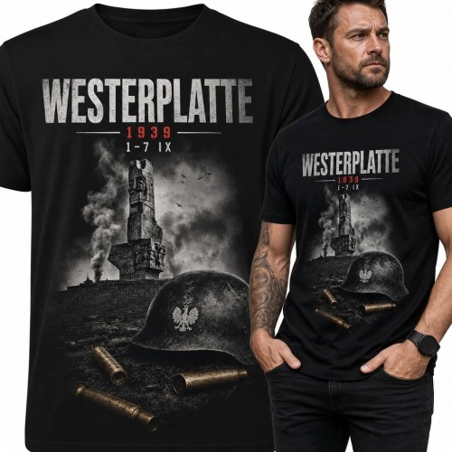 Koszulka męska patriotyczna „Westerplatte” - hołd obrońcom z 1939 roku