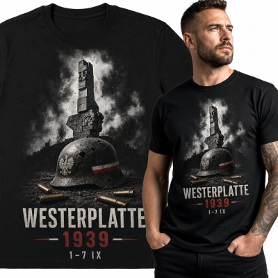 Koszulka męska „Westerplatte 1939” - historyczny motyw obrony Westerplatte
