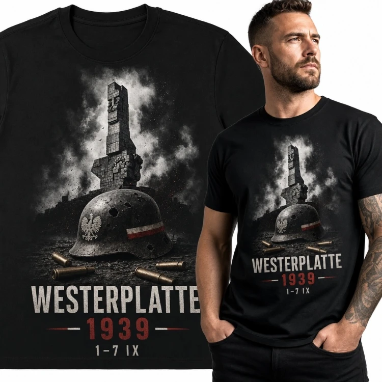 Koszulka męska „Westerplatte 1939” - historyczny motyw obrony Westerplatte