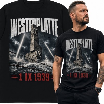Koszulka męska patriotyczna „Westerplatte” - obrona 1 IX 1939
