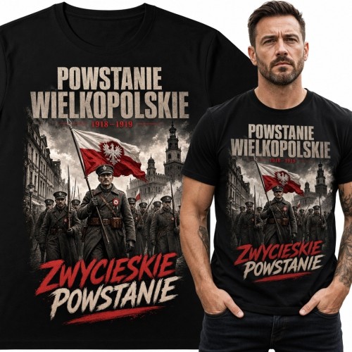 Koszulka męska patriotyczna „Powstanie Wielkopolskie” - 1918-1919