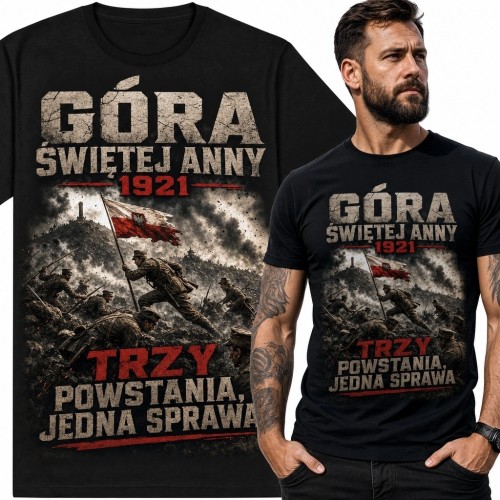 Koszulka męska patriotyczna „Góra Świętej Anny 1921” - powstania śląskie