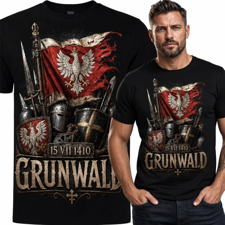 Koszulka męska z bitwą pod Grunwaldem „Grunwald” - 15 VII 1410