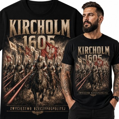 Koszulka męska z husarią pod Kircholmem - „Kircholm 1605”