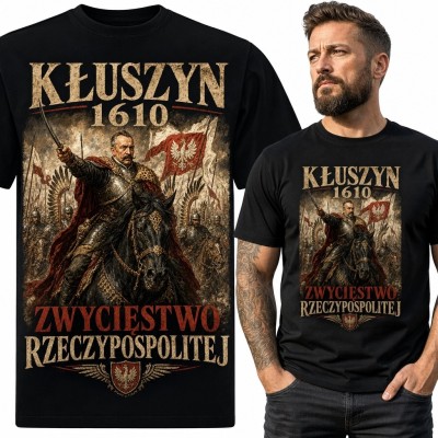 Koszulka męska z bitwą pod Kłuszynem „Kłuszyn 1610” - „Zwycięstwo Rzeczypospolitej”