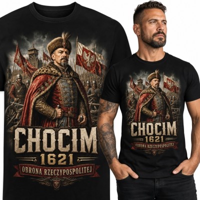 Koszulka męska „Chocim 1621” - hetman i obrona Rzeczypospolitej