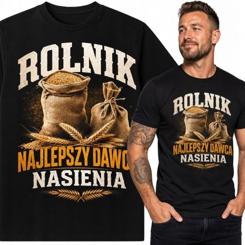 Koszulka męska dla rolnika „Rolnik - najlepszy dawca nasienia”