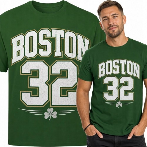 Koszulka męska „Boston 32” - sportowy motyw varsity