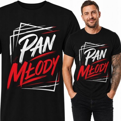 Koszulka męska „Pan młody” - na wieczór kawalerski