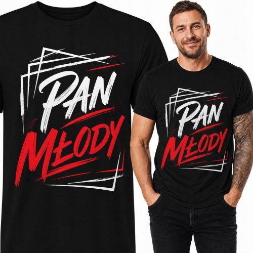 Koszulka męska „Pan młody” - na wieczór kawalerski