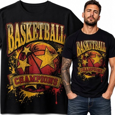 Koszulka męska „Basketball Champions” - koszykówka retro