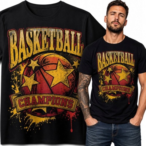 Koszulka męska „Basketball Champions” - koszykówka retro