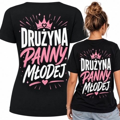 Koszulka damska na wieczór panieński „Drużyna panny młodej”