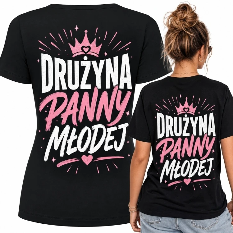 Koszulka damska na wieczór panieński „Drużyna panny młodej”