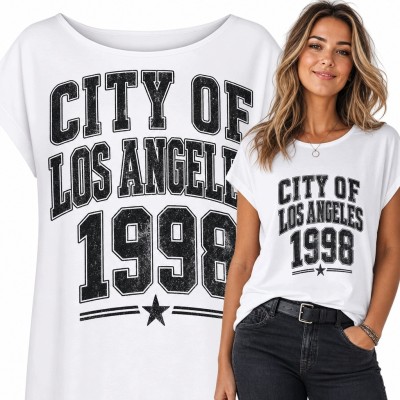 Koszulka damska z motywem Los Angeles „City of Los Angeles 1998”