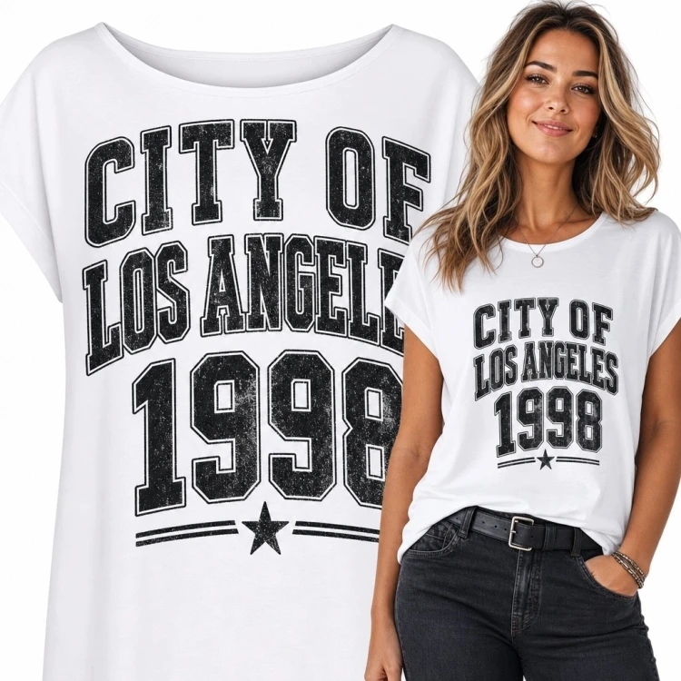 Koszulka damska z motywem Los Angeles „City of Los Angeles 1998”